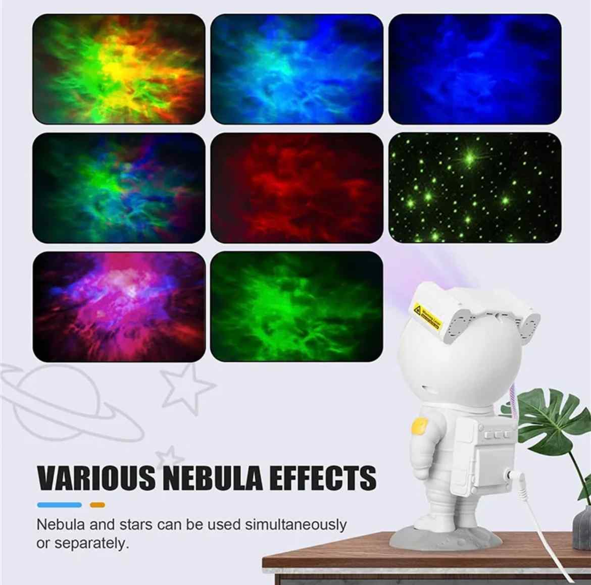 Astronaut Galaxy Star Sky Projector Night Light Nebula Lamp