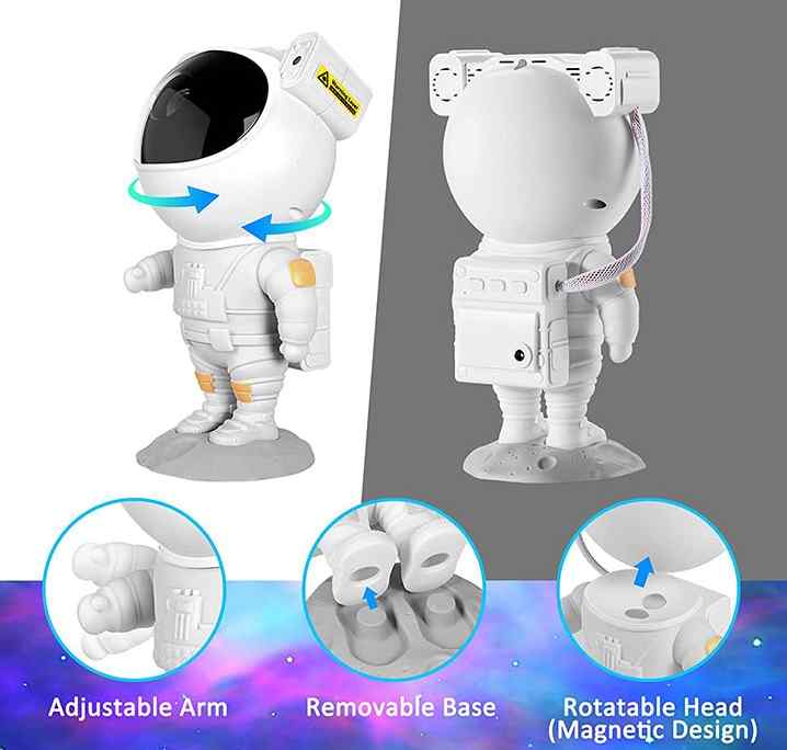 Astronaut Galaxy Star Sky Projector Night Light Nebula Lamp