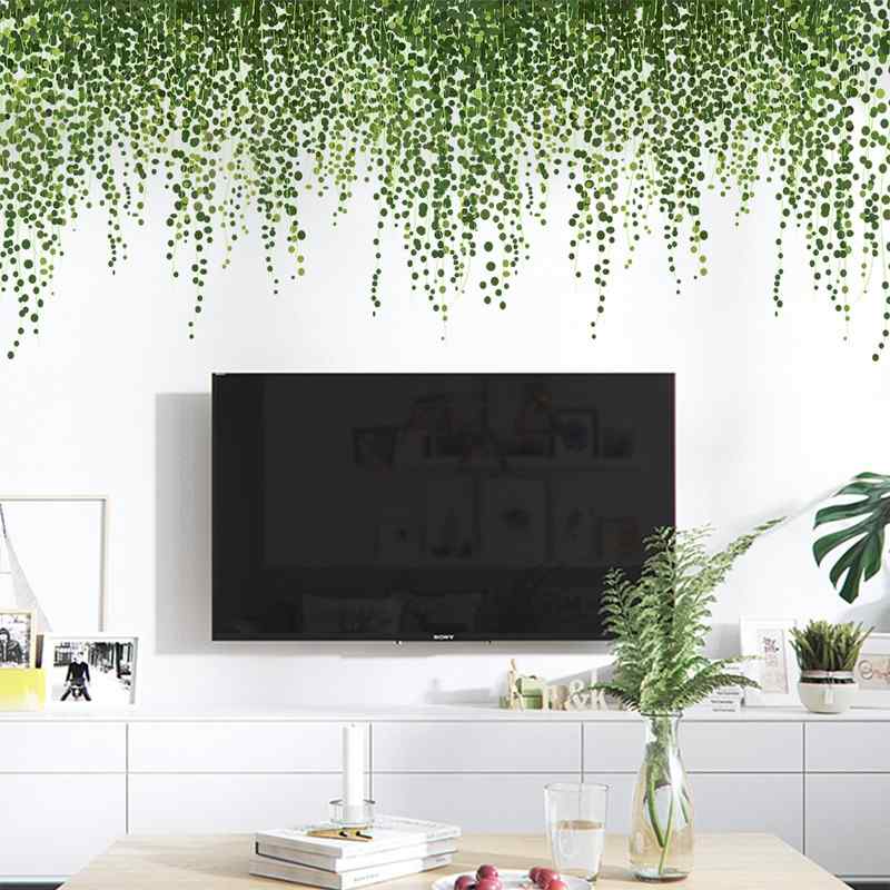 Green Leaf Decor Wall Stickers