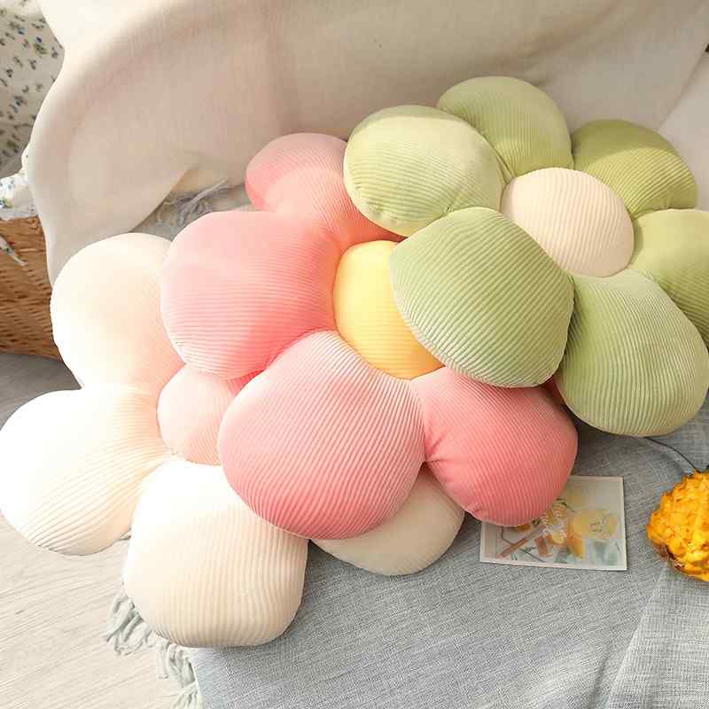 Pastel Flower Plush Pillow Cushion