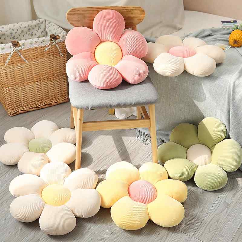 Pastel Flower Plush Pillow Cushion