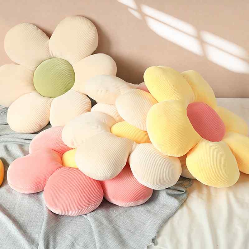 Pastel Flower Plush Pillow Cushion