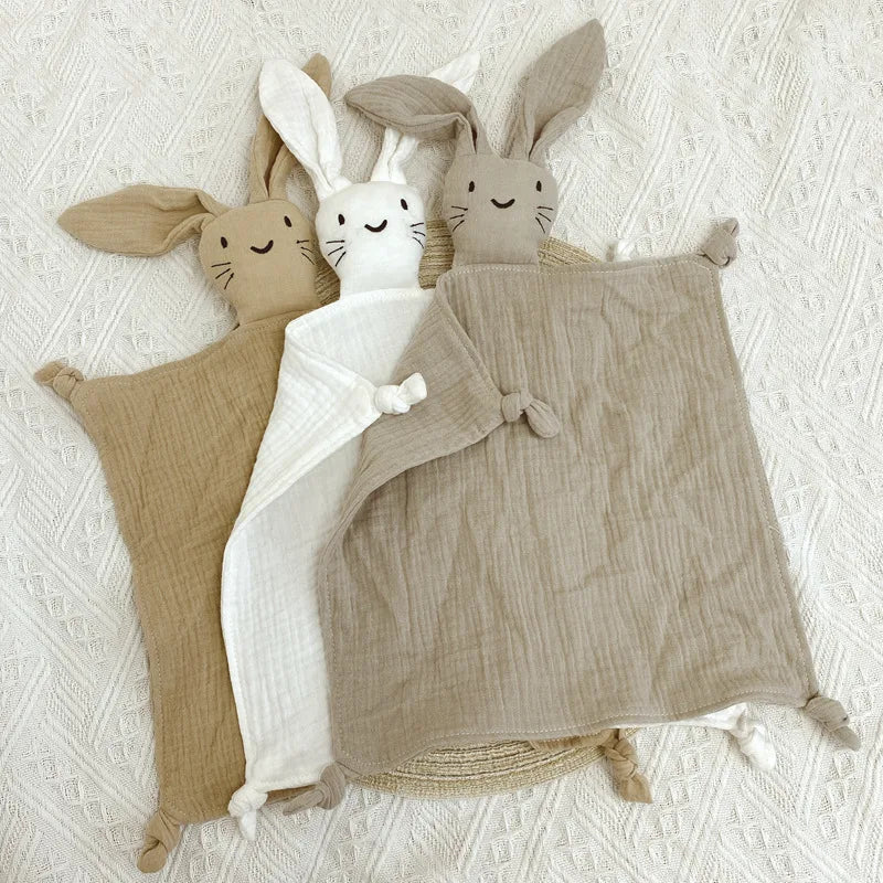 Soft Cotton Stuffed Rabbit Baby Blanket