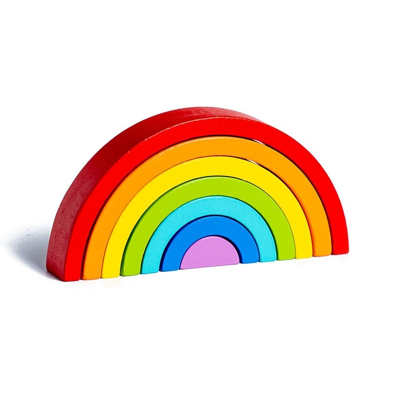 Wooden Arch Bridge Rainbow Building Blocks