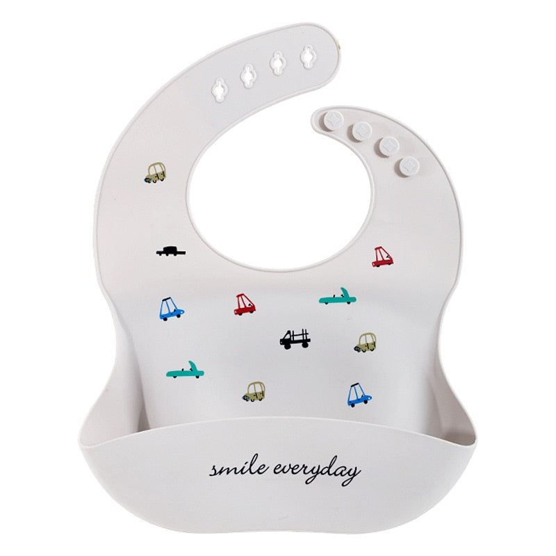 Silicone Printed Adjustable Bib