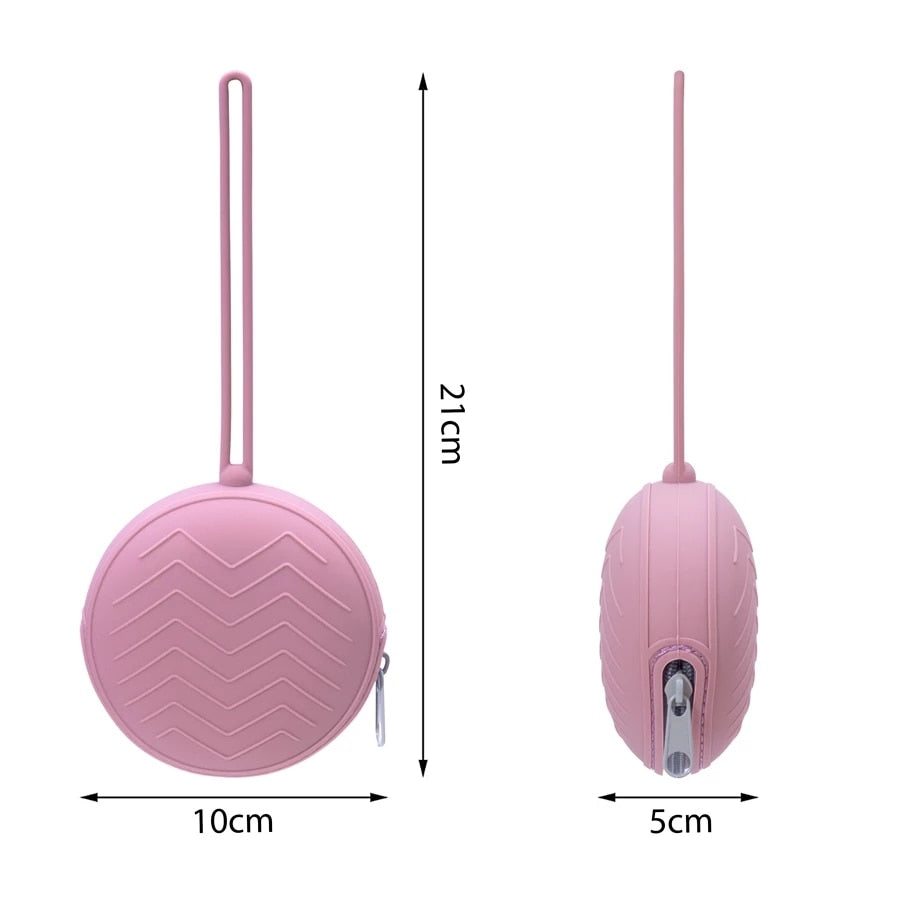 Silicone Zip Up Pacifier Case