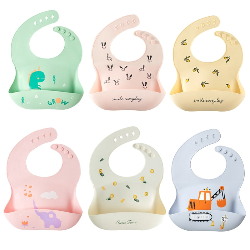 Silicone Printed Adjustable Bib