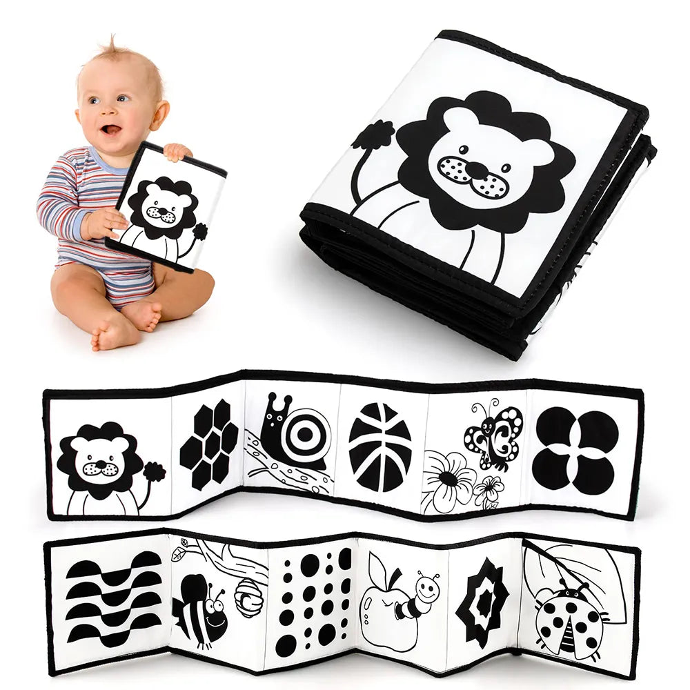 Montessori Sensory Black and White Educational Baby Book