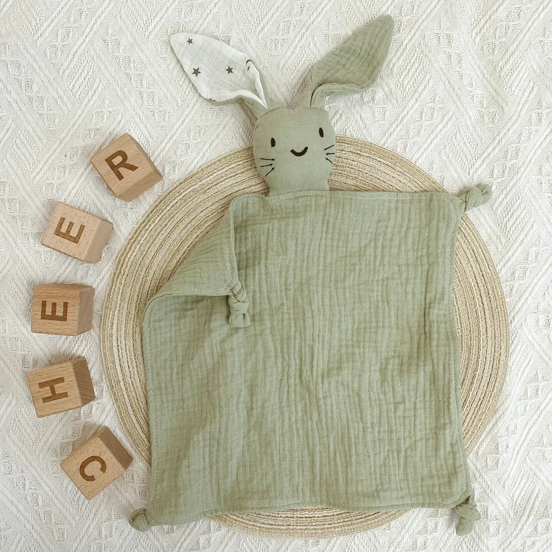 Soft Cotton Stuffed Rabbit Baby Blanket