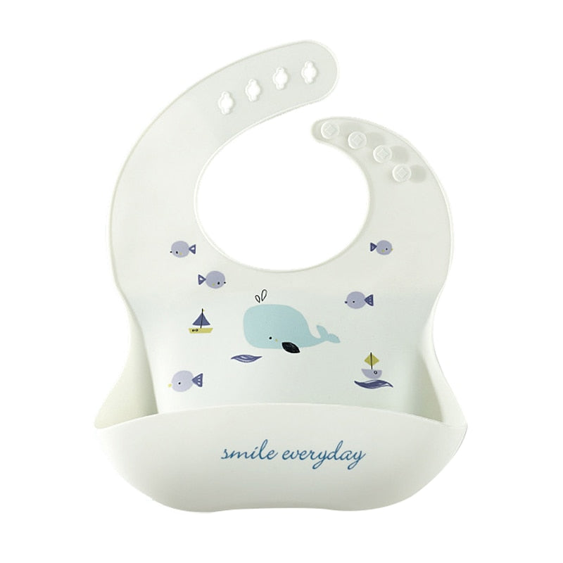 Silicone Printed Adjustable Bib