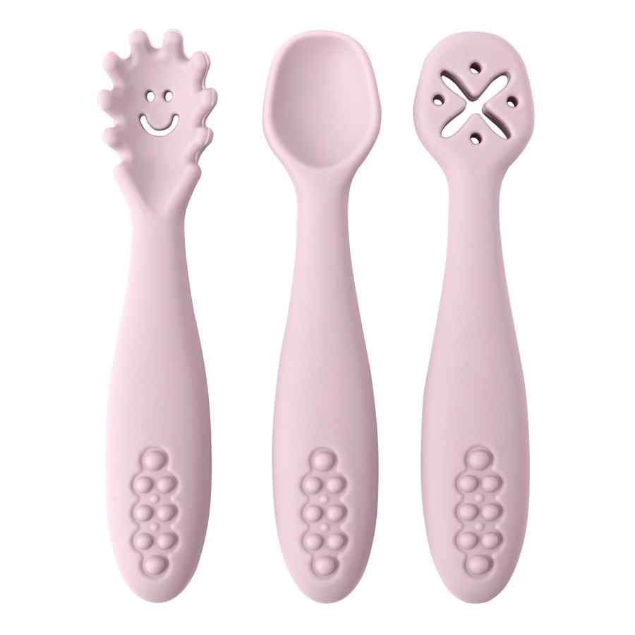 Silicone Training Cutlery Utensils Set  3PCS