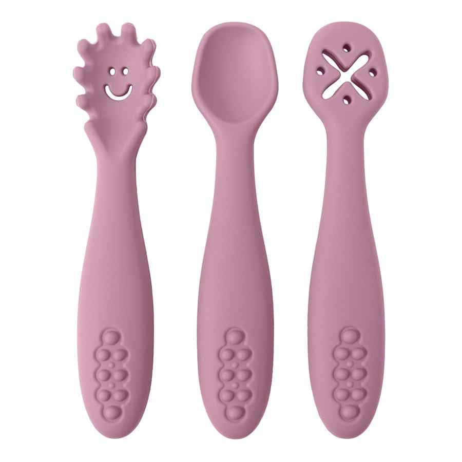 Silicone Training Cutlery Utensils Set  3PCS