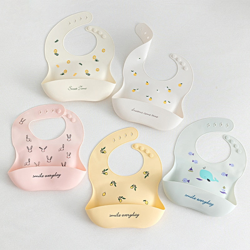 Silicone Printed Adjustable Bib